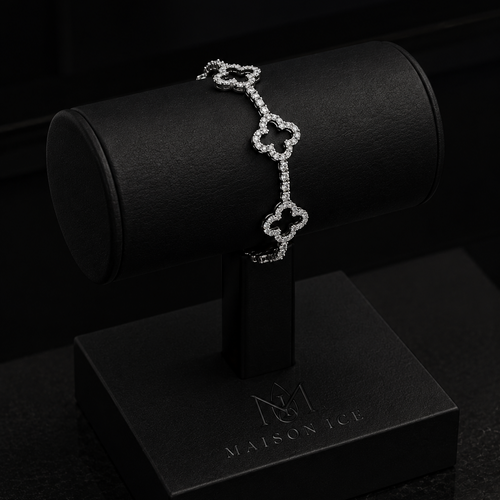Brazalete Van Cleef Iced Moissanite VVS