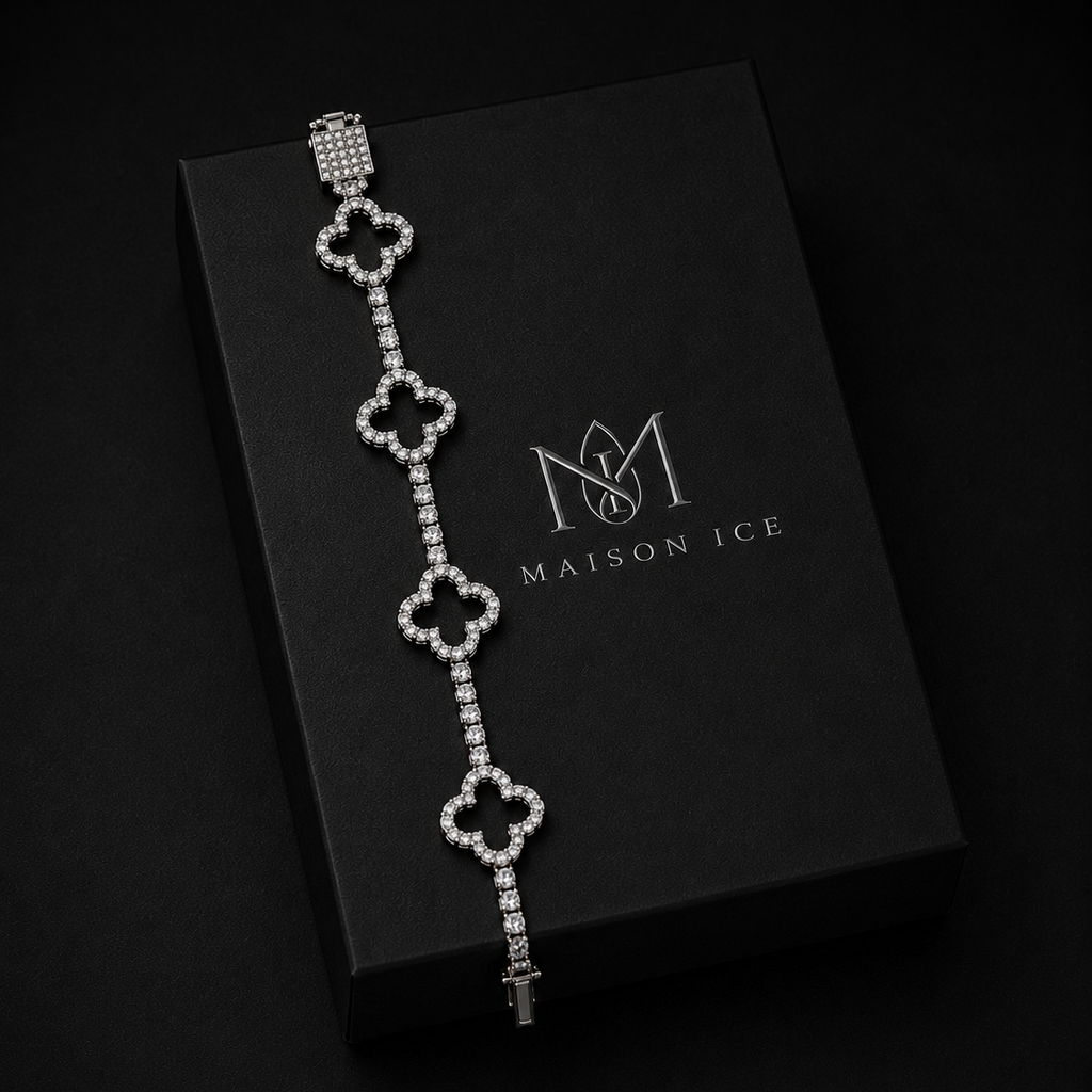 Brazalete Van Cleef Iced Moissanite VVS