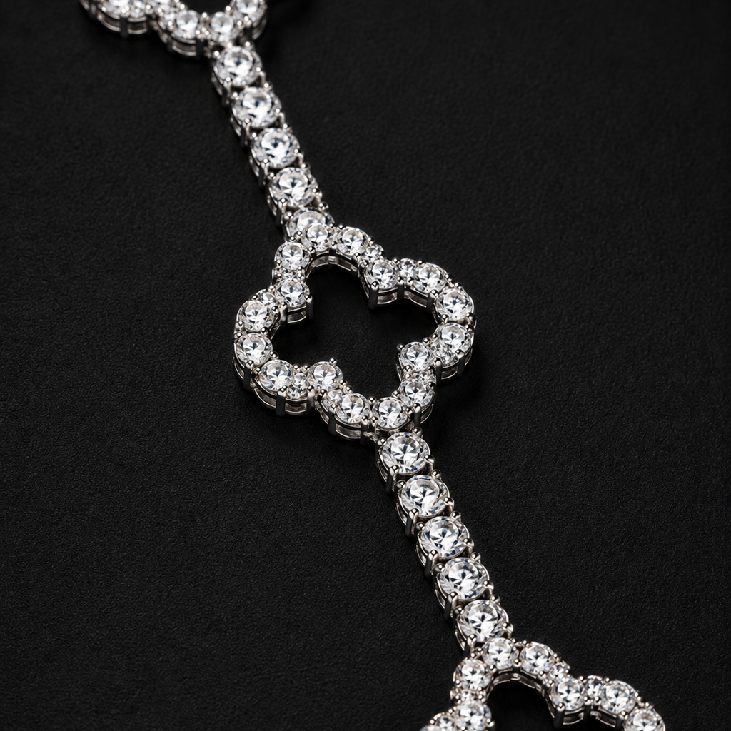 Brazalete Van Cleef Iced Moissanite VVS