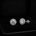 Pendientes Moissanita VVS 6.5 mm