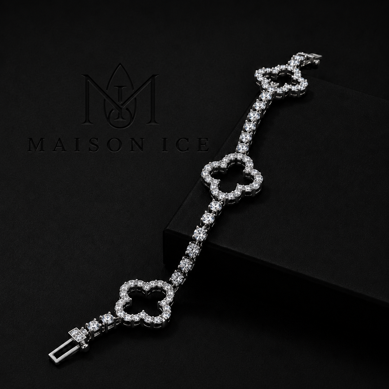 Brazalete Van Cleef Iced Moissanite VVS
